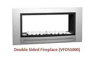 Double-sided fireplace - VFDS1000